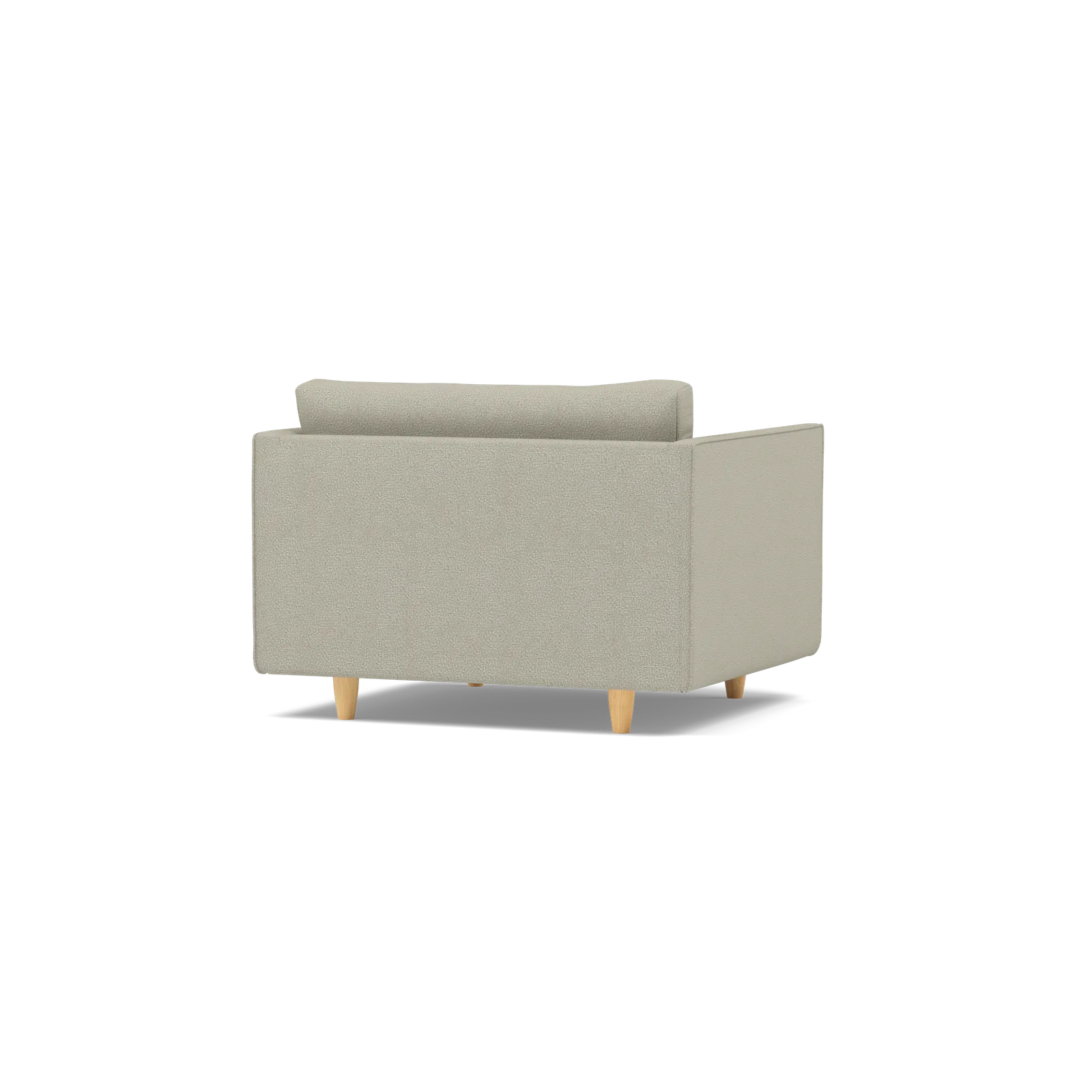 Baker Loveseat Scandi Fabric Chair — 360° view