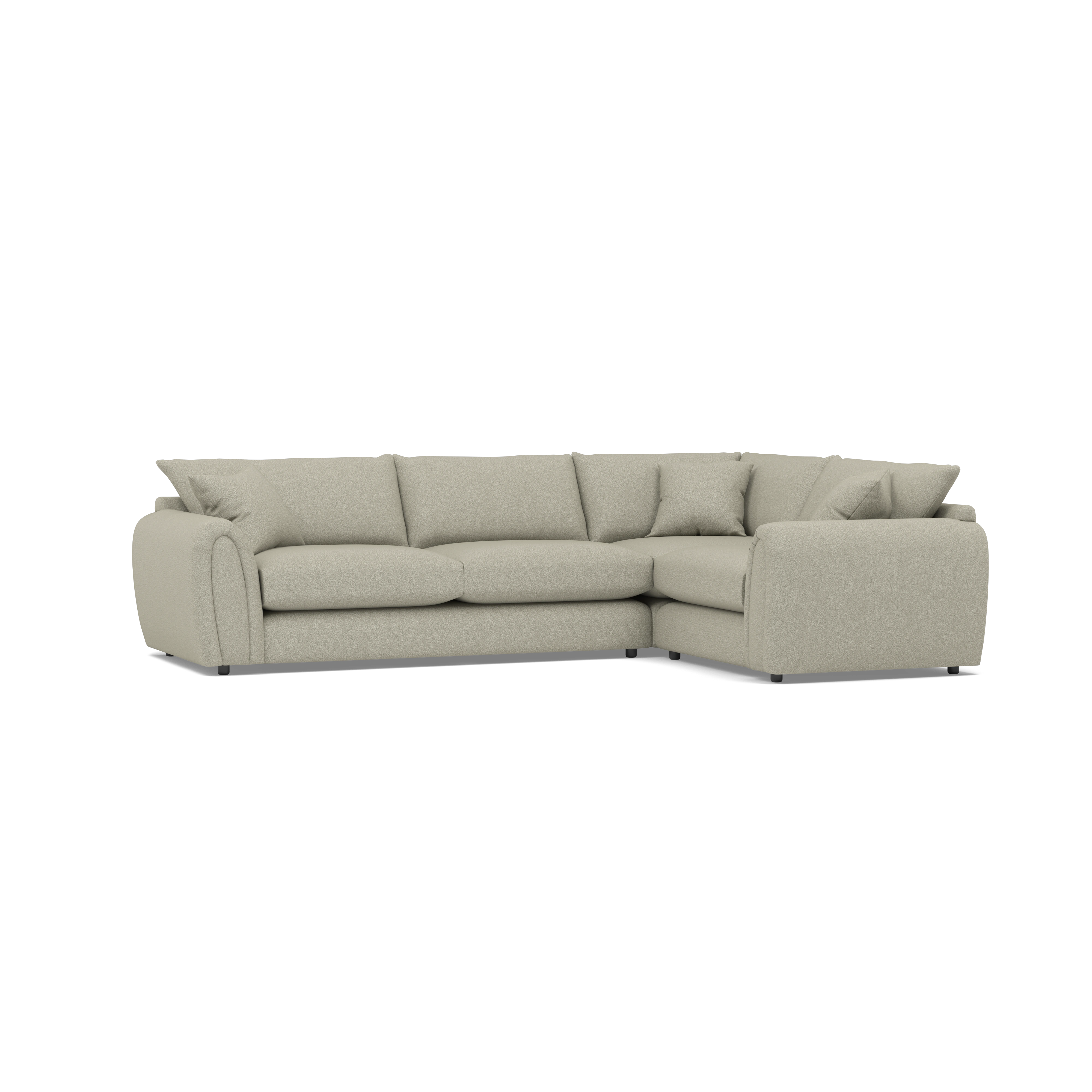 Archie 3 Corner 1.5 Fabric Corner Sofa — 360° view