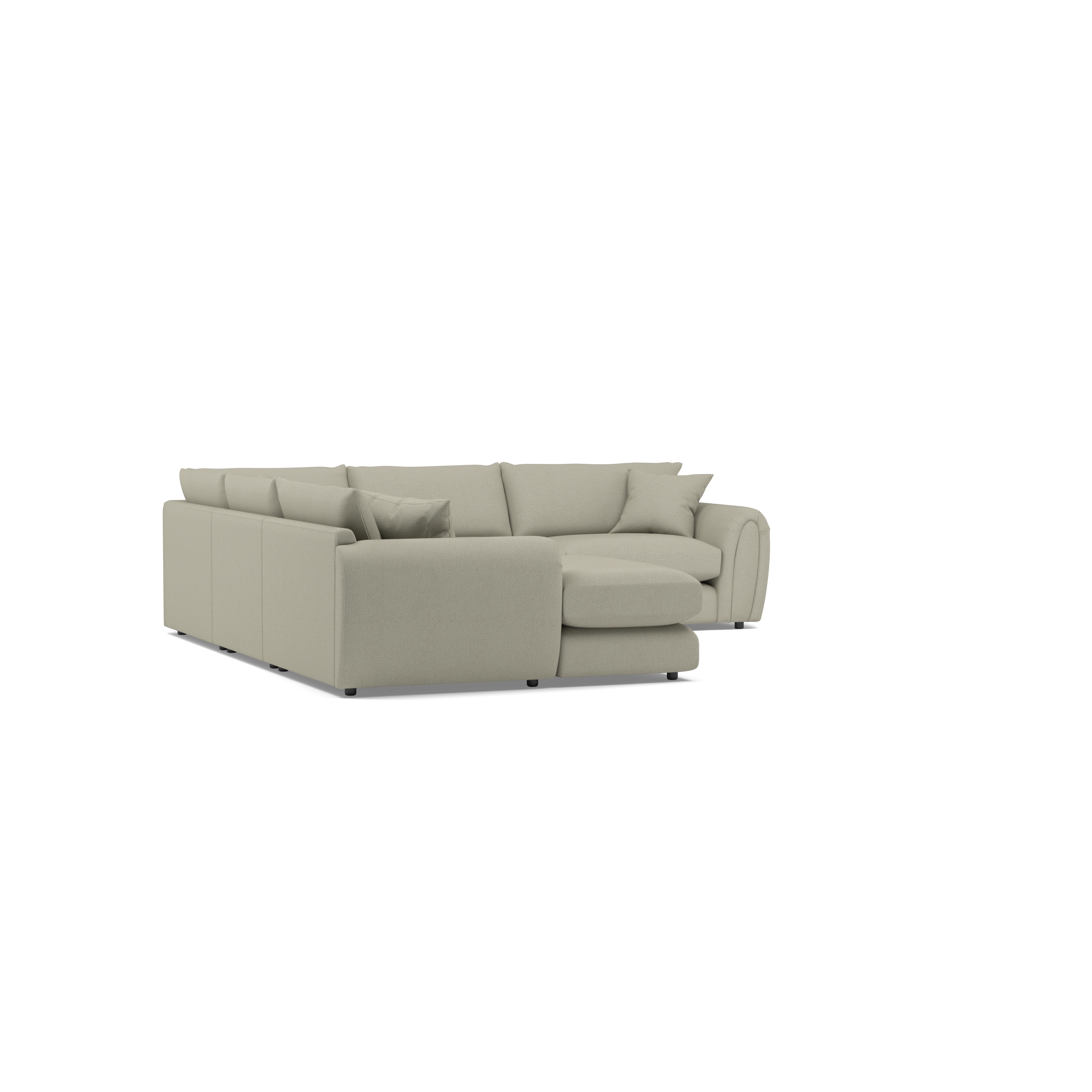 Archie 3 Corner 3 Modular Chaise Fabric Corner Sofa — 360° view