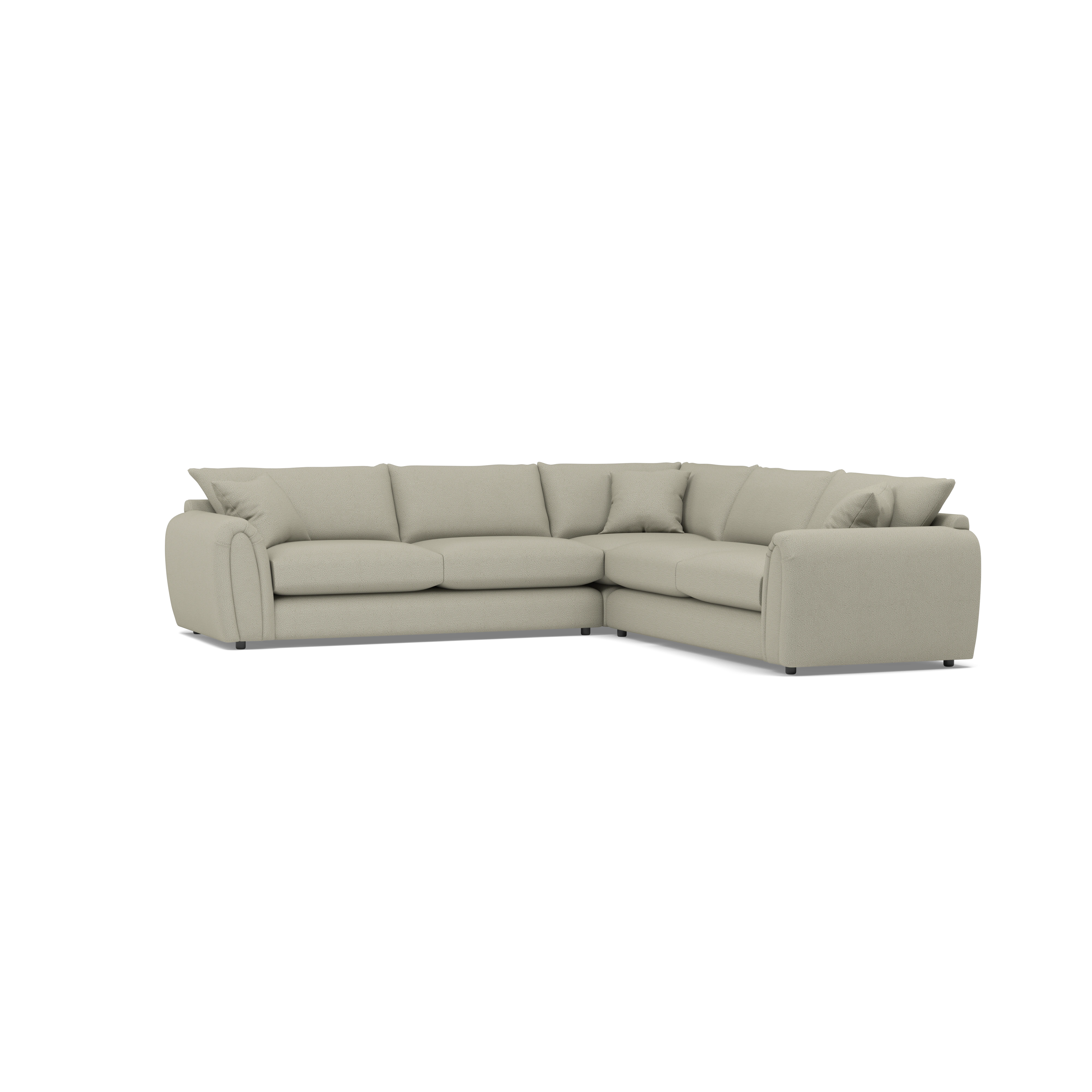 Archie 3 Corner 3 Fabric Corner Sofa — 360° view