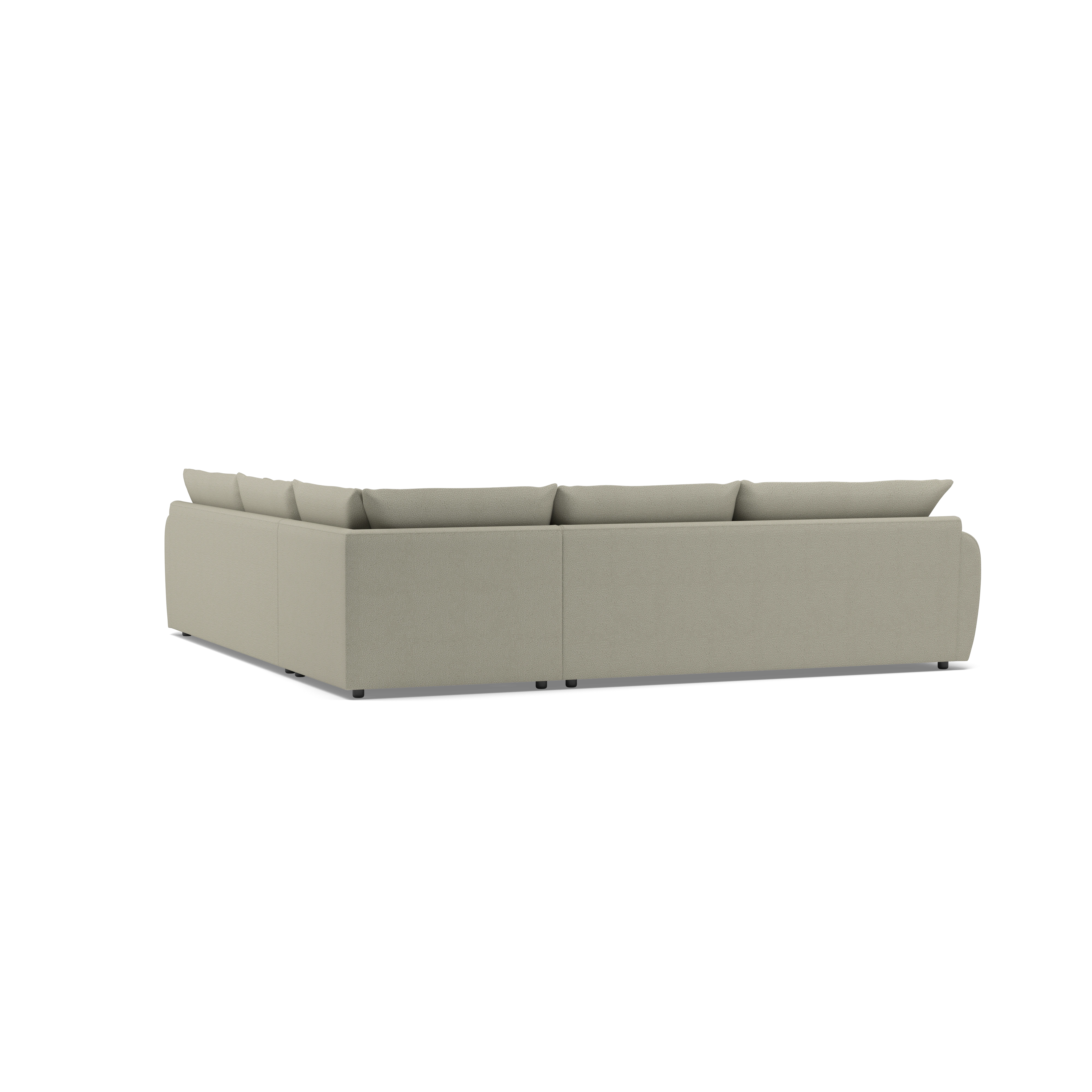 Archie 3 Corner 3 Fabric Corner Sofa — 360° view