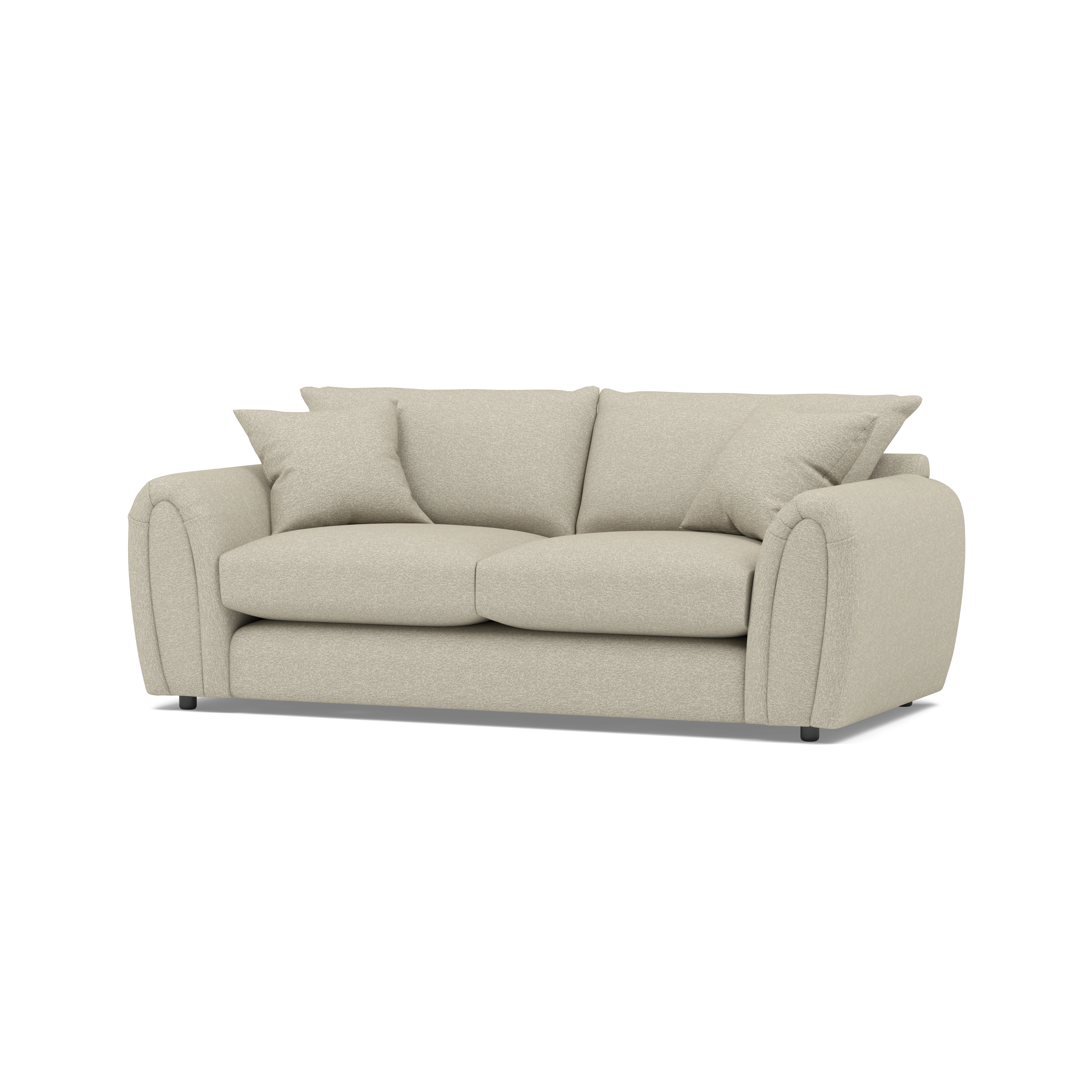 Archie 3 Seater Fabric Sofa — 360° view