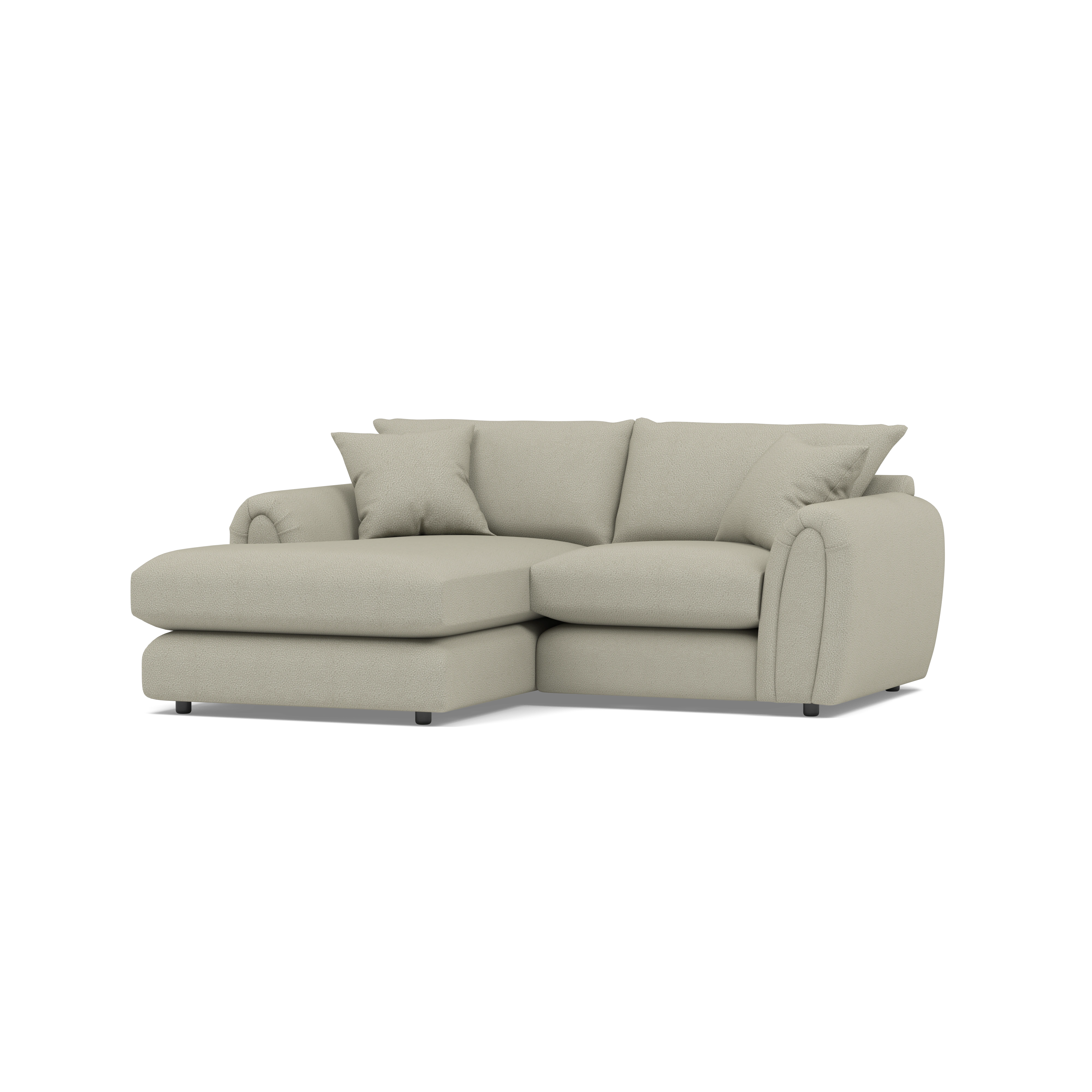 Archie 3 Seater Modular Chaise Fabric Sofa — 360° view