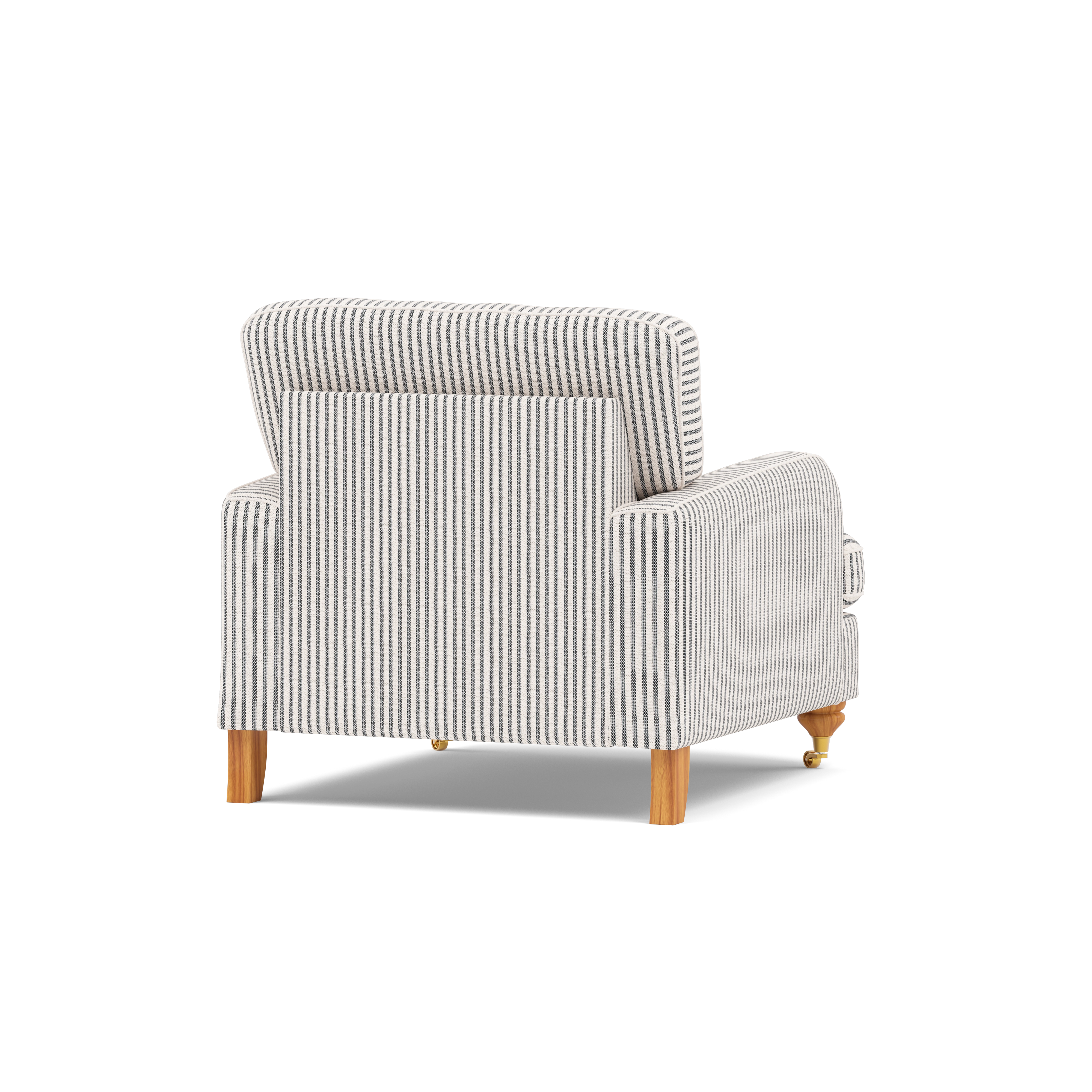 Bella Arm Chair Fabric Traditional Cottage Style — 360° view
